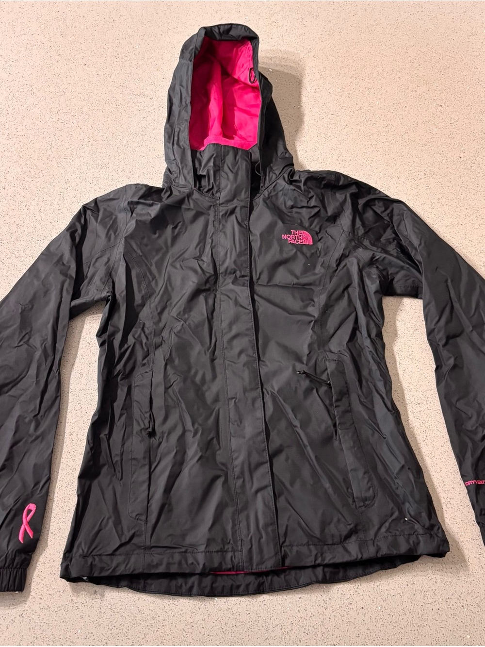 The North Face Pink Ribbon Edition DryVent Rain Jacket XS (Like New) - Picture 9 of 11